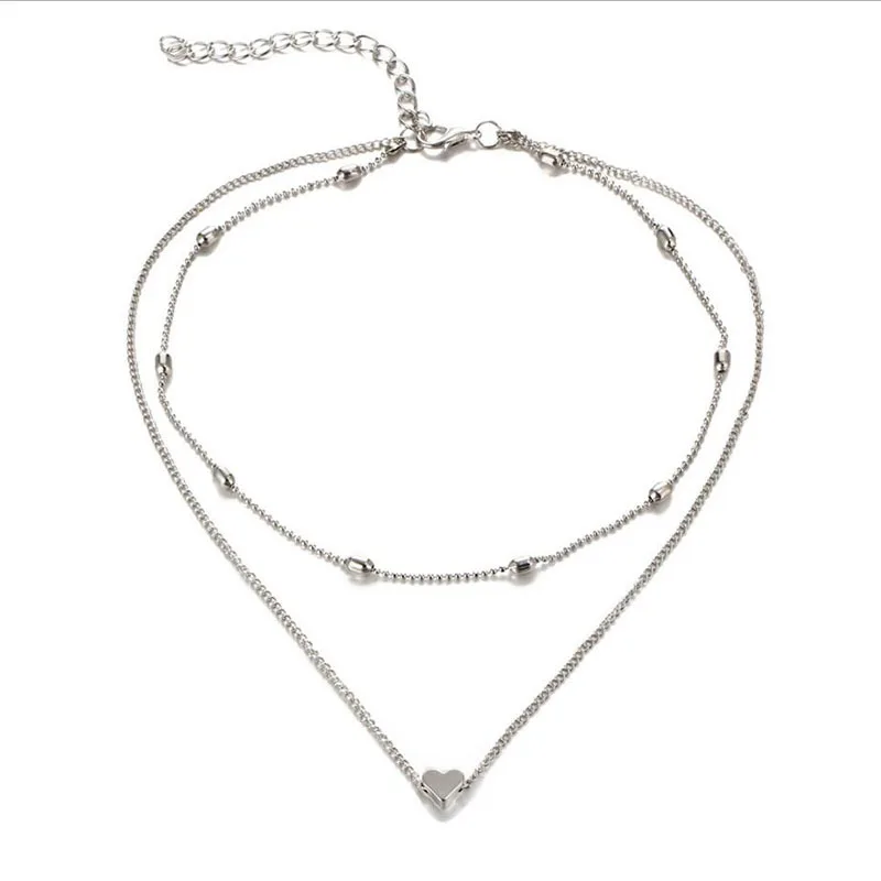 Best selling products fashion multi layer necklace simple chic heart lucky pendant copper women chocker necklace
Best selling products fashion multi layer necklace simple chic heart lucky pendant copper women chocker necklace