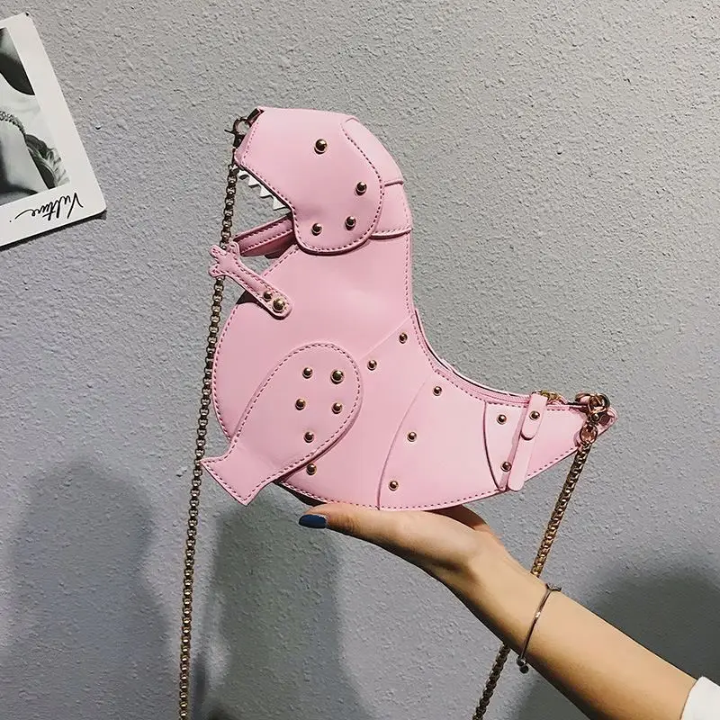 Trend Fashion 3D Dinosaur Design Rivets Pu Leather Girls Chain Purse Ladies Crossbody Shoulder Bag Handbags
Trend Fashion 3D Dinosaur Design Rivets Pu Leather Girls Chain Purse Ladies Crossbody Shoulder Bag Handbags