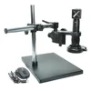 Microscope Camera Kit 1080P VGA Full HD USB Industrial Video Camera Universal Support Stand 180X C-MOUNT Lens 144 LED Light
