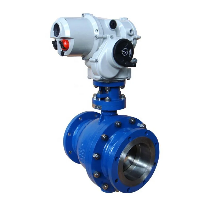 Size 20 inch 150 Class LPG Gas API Electric Actuated Remote Control A216 WCB Floating 2 pieces Ball Valve