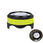 DH-86015 High Quality Clear Crystal Paperweight Dome Reading Round Shape Magnifier With Led