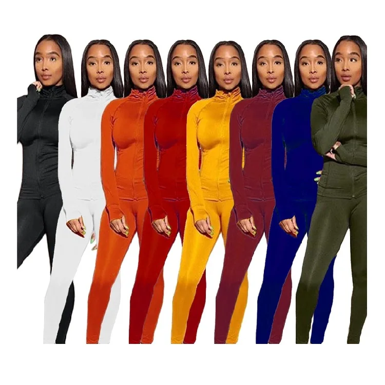 Eelimner fall clothing plus size stand collar solid color long sleeve casual women bodycon two piece sportswear set women
Eelimner fall clothing plus size stand collar solid color long sleeve casual women bodycon two piece sportswear set women