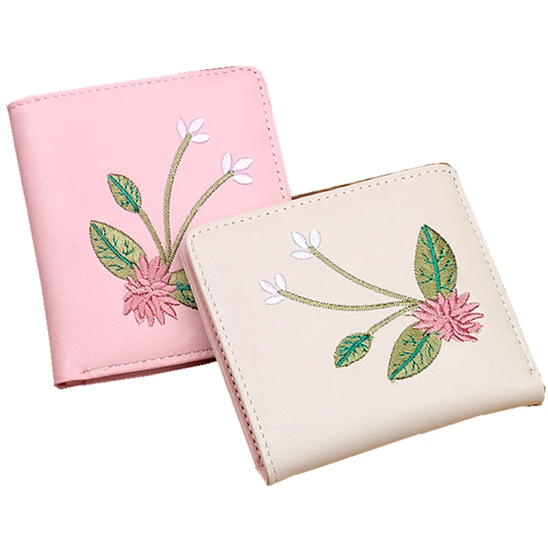 Lady purse handbag Women's Korean handbag short embroidered student lovely Wallet, Customizable
Lady purse handbag Women's Korean handbag short embroidered student lovely Wallet, Customizable