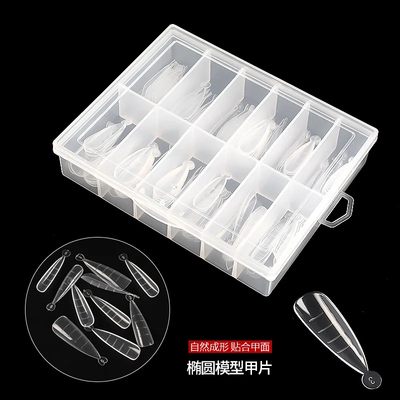 120pcs/box False Nail Artificial with nail mold tips and DIY Nail Art Long tip for Poly Gel UV Gel, Clear/natural /white
120pcs/box False Nail Artificial with nail mold tips and DIY Nail Art Long tip for Poly Gel UV Gel, Clear/natural /white