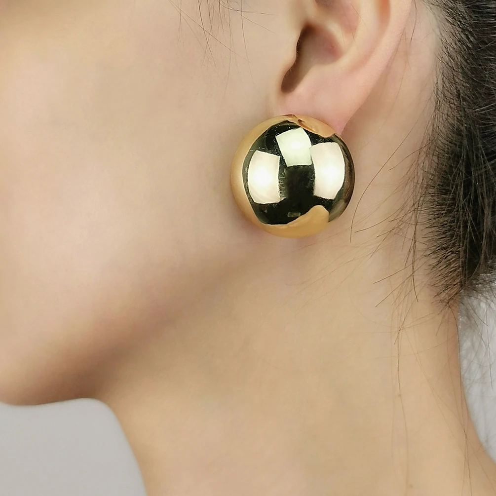2020 Newest Simple design Smooth Round Stud Earrings Fashion Statement Geometric Gold Plated Jewelry Accessories Charms, Gold , silver
2020 Newest Simple design Smooth Round Stud Earrings Fashion Statement Geometric Gold Plated Jewelry Accessories Charms, Gold , silver