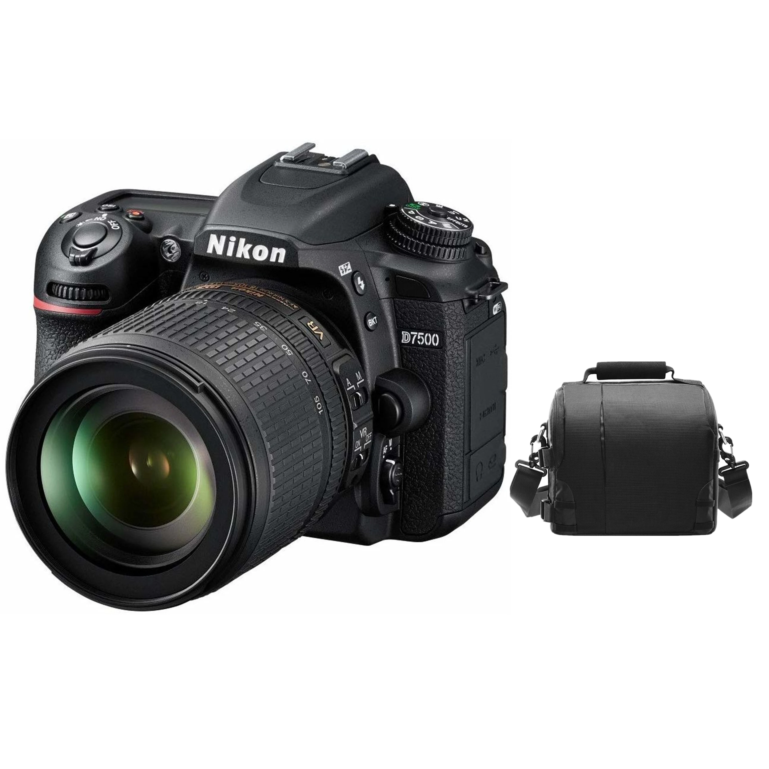 

Nikon D7500 Digital DSLR Camera with AF-S DX 18-105mm F3.5-5.6G ED VR + Camera Bag