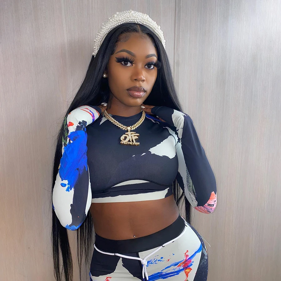 S1737717 women patchwork tracksuit 2 piece outfits long sleeve crop top sporty leggings matching set casual fitness clothes
S1737717 women patchwork tracksuit 2 piece outfits long sleeve crop top sporty leggings matching set casual fitness clothes