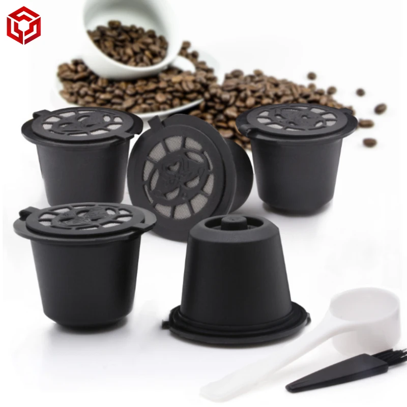 6PCS Reusable Nespresso Coffee Capsules Cup With Spoon Brush Black Refillable Coffee Capsule Refilling Filter Coffeeware Gift, Red,black,coffee
6PCS Reusable Nespresso Coffee Capsules Cup With Spoon Brush Black Refillable Coffee Capsule Refilling Filter Coffeeware Gift, Red,black,coffee