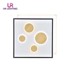 SAA Wholesale Modern Household Iron Square Living Room Dimmable Led Ceiling Light