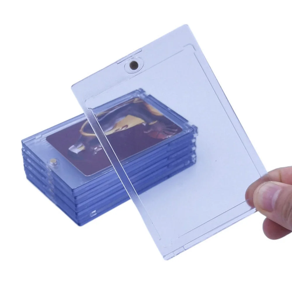 Wholesale Quick Access Clear Viewing Perfect Protection 35pt One Touch Magnetic Close Trading Card Case Holder, Transparent
Wholesale Quick Access Clear Viewing Perfect Protection 35pt One Touch Magnetic Close Trading Card Case Holder, Transparent