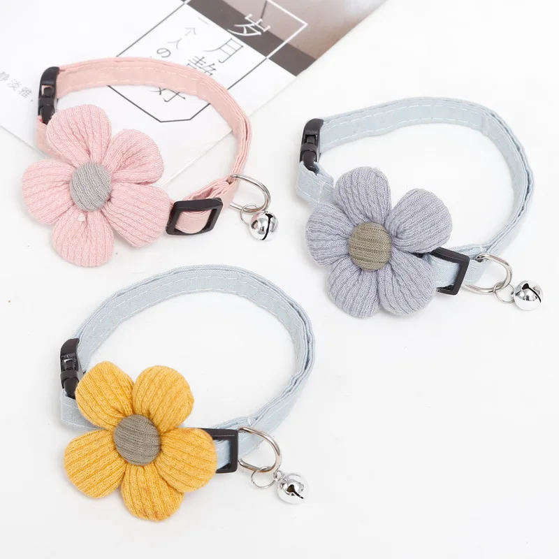 Factory Pet Cat Collar Adjustable Cute Dog Collar with Flower Decorated Colorful Pet Products Wholesale, 3 colors
Factory Pet Cat Collar Adjustable Cute Dog Collar with Flower Decorated Colorful Pet Products Wholesale, 3 colors
