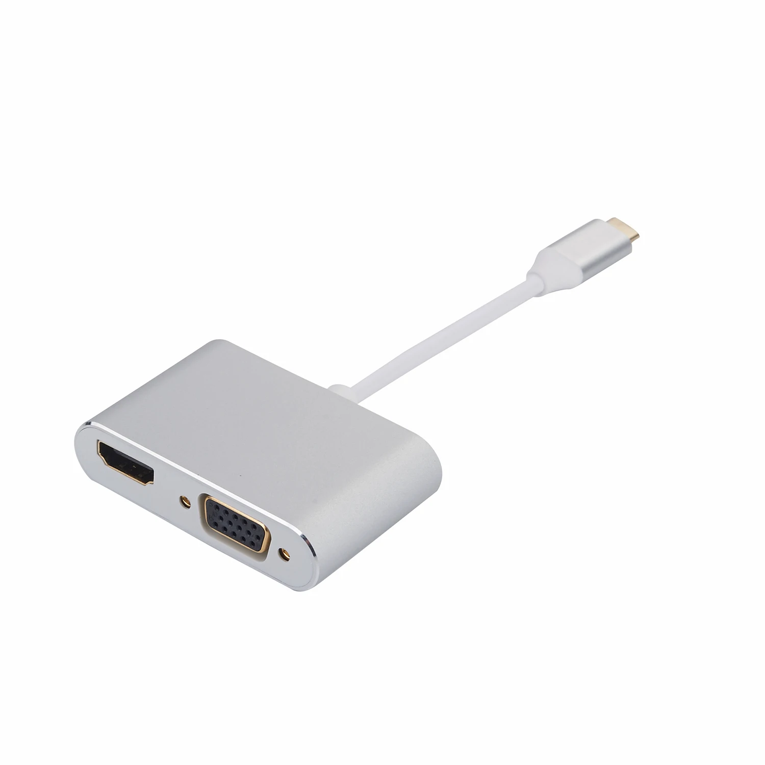 USB 3.1 Type C To 4kHdmi Vga Multi Port Adapter Converter For Macbook ChromeBook laptop, Black/gray
USB 3.1 Type C To 4kHdmi Vga Multi Port Adapter Converter For Macbook ChromeBook laptop, Black/gray