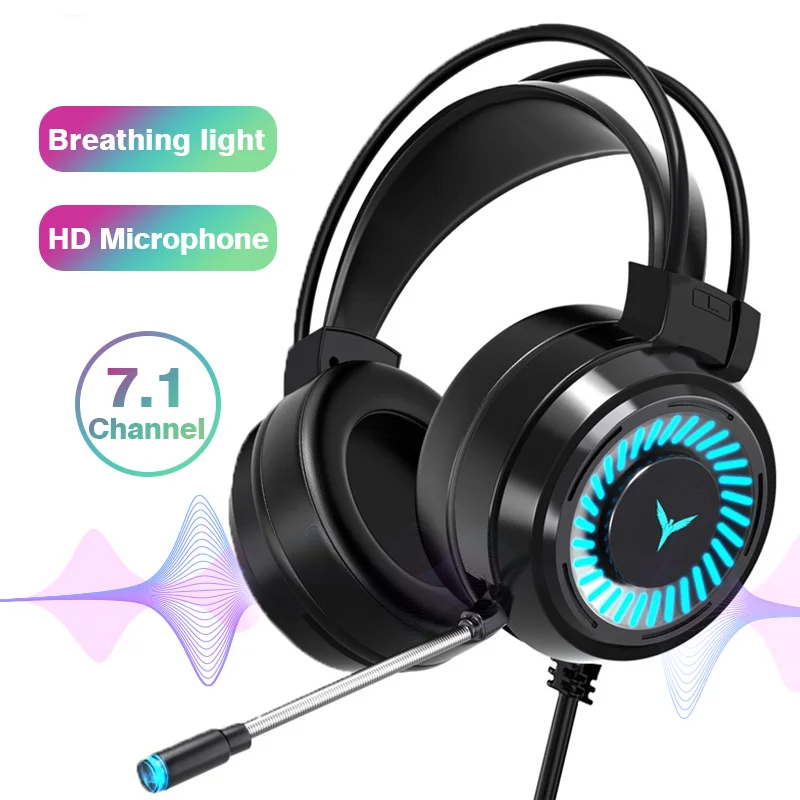 7.1 Noise Canceling Headphone Gaming Headset Headphones Audifonos Gamer With LED Lights Mic For PC PS5
7.1 Noise Canceling Headphone Gaming Headset Headphones Audifonos Gamer With LED Lights Mic For PC PS5
