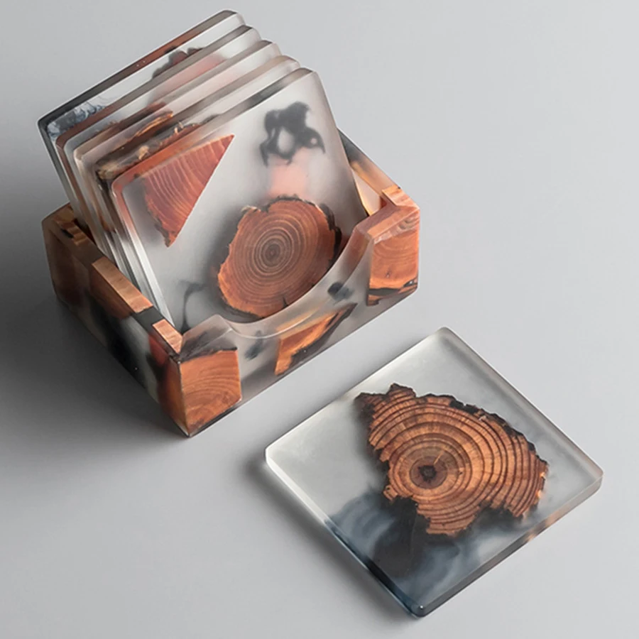 Custom Creative Modern Style Bar Coasters for Wine glasses Resin Wooden Table (6pcs with Box)
Custom Creative Modern Style Bar Coasters for Wine glasses Resin Wooden Table (6pcs with Box)