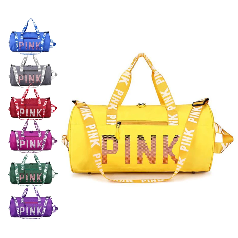 PINK Travel bag Sports waterproof fitness style laser sequined hand b/L shoulder bag ladies bags women handbags, As picture or customized make
PINK Travel bag Sports waterproof fitness style laser sequined hand b/L shoulder bag ladies bags women handbags, As picture or customized make