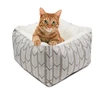 Petstar china factory cat pet bed oxford fabric cat cave felt cat house