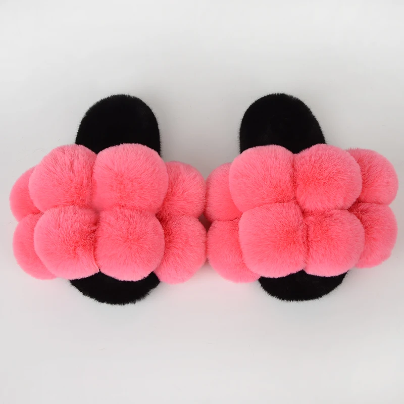 Jtfur Full Faux Fur Soft Sole feather fluffy women slippers pom pom memory foam for slides slipper sandals, Customized color
Jtfur Full Faux Fur Soft Sole feather fluffy women slippers pom pom memory foam for slides slipper sandals, Customized color