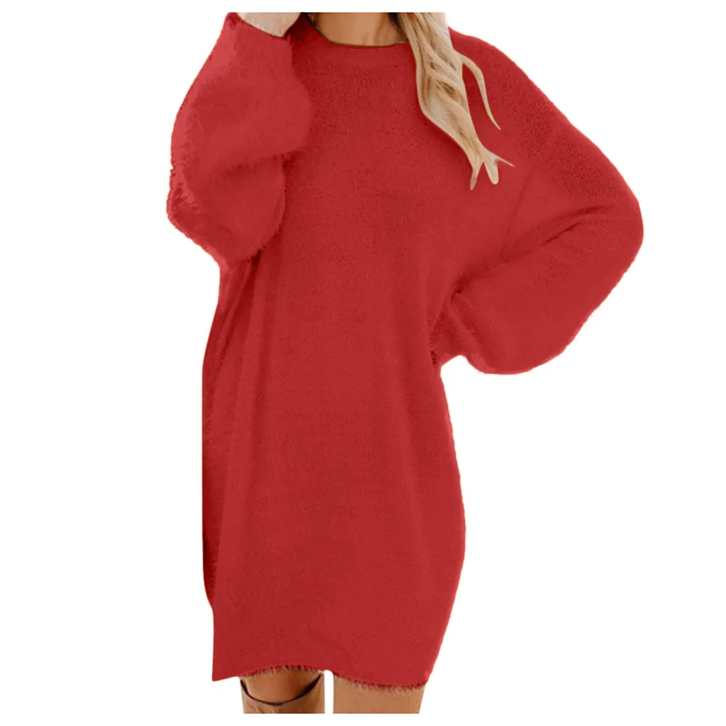 Women Long Pullovers Sweater Solid O-Neck Long Sleeve Casual Loose Plus Size Plush Woolen Soft Winter Pullover Sweaters dress
Women Long Pullovers Sweater Solid O-Neck Long Sleeve Casual Loose Plus Size Plush Woolen Soft Winter Pullover Sweaters dress