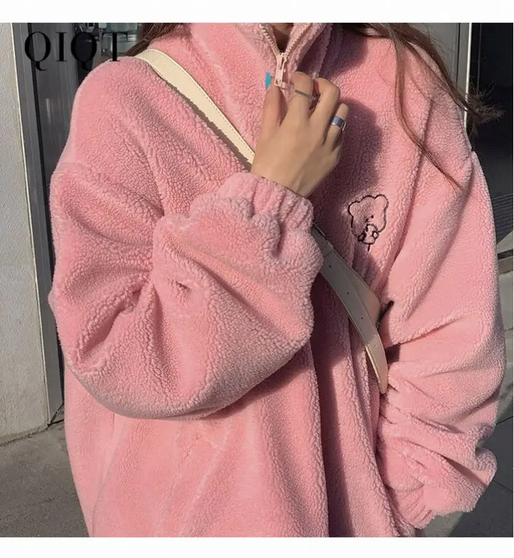 Amazon 2021 Autumn Winter Korean Lamb Wool Coat Loose Versatile Cute Cartoon Cotton Jacket Woman Tops Fashionable
Amazon 2021 Autumn Winter Korean Lamb Wool Coat Loose Versatile Cute Cartoon Cotton Jacket Woman Tops Fashionable
