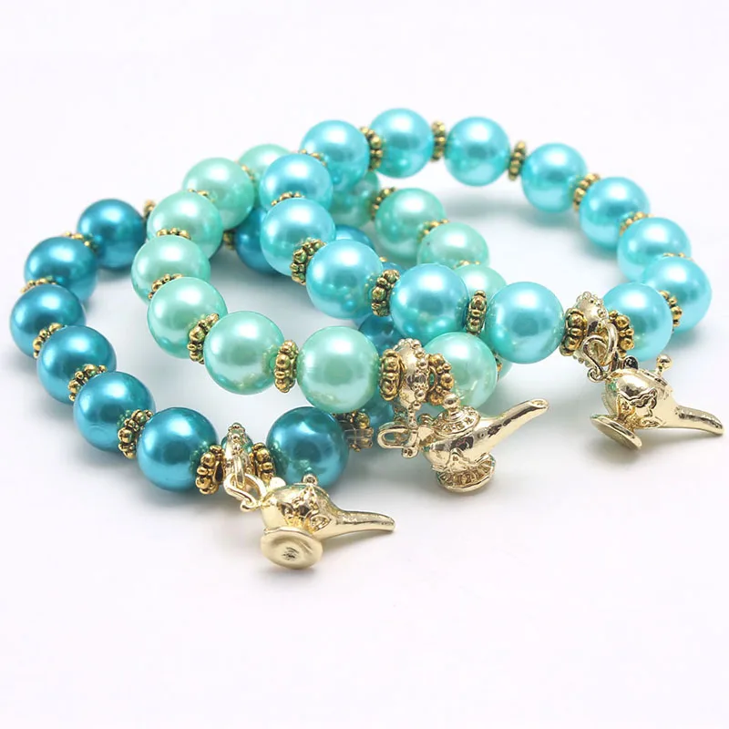 RTS Cartoon jasmine genie glass beaded kids gift charming girls bracelets with pendant, As picture show
RTS Cartoon jasmine genie glass beaded kids gift charming girls bracelets with pendant, As picture show