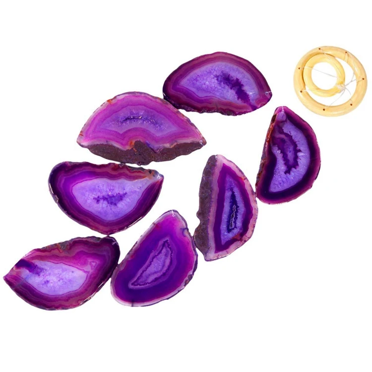 Hot Sale Different Color Sliced Druzy Pendant Accessory Agate Slice Wind Chimes Stone
Hot Sale Different Color Sliced Druzy Pendant Accessory Agate Slice Wind Chimes Stone