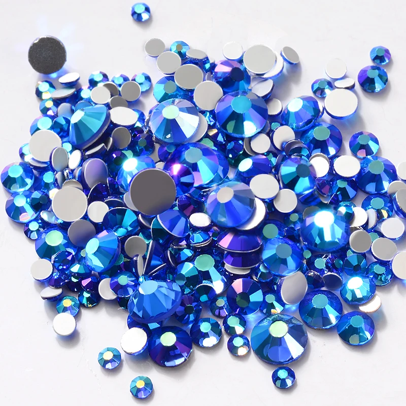 1 Pack Sapphire AB Shiny Flat Back Round Crystal Blue Nail Rhinestones 3d Nail Art Decoration, Sapphire blue ab
1 Pack Sapphire AB Shiny Flat Back Round Crystal Blue Nail Rhinestones 3d Nail Art Decoration, Sapphire blue ab