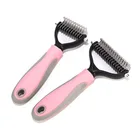 Pet Dog Fur Hair Knot Cutter Remove Rake Grooming Metal Brush Comb