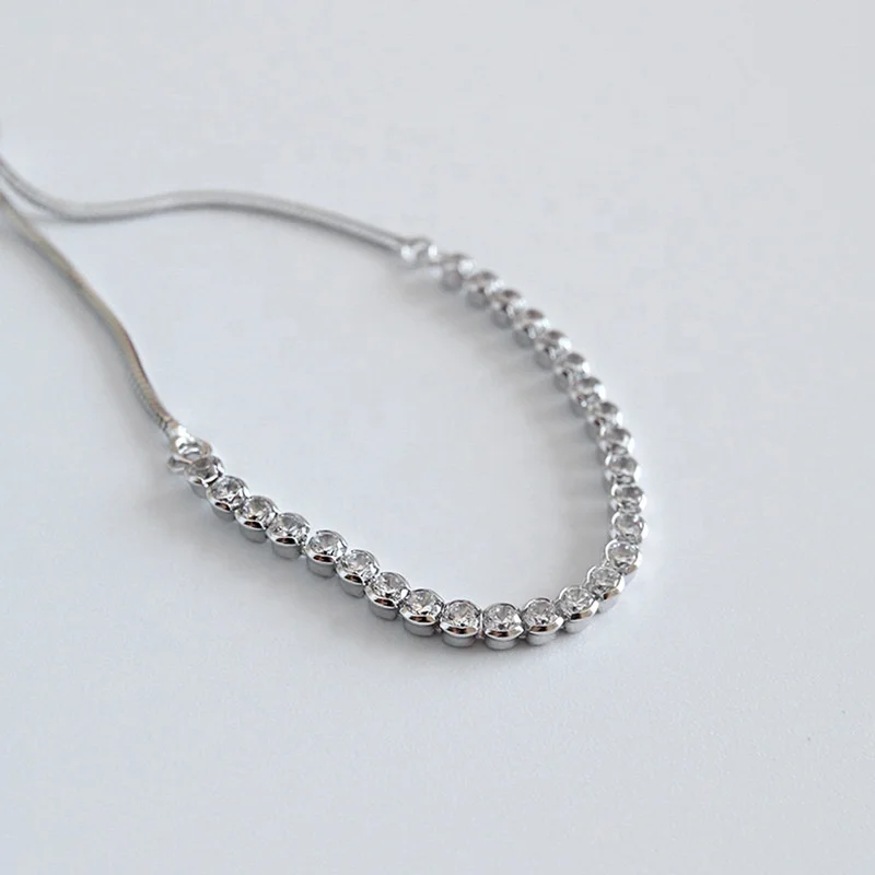 Wholesale 925 Sterling Silver and 18K Gold PlatedAdjustable Chain Bracelet For Girls Charm Love Crystal Gemstone Jewelry
Wholesale 925 Sterling Silver and 18K Gold PlatedAdjustable Chain Bracelet For Girls Charm Love Crystal Gemstone Jewelry