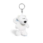 Customized 10cm stuffed soft arctic polar white teddy bear toy anime mascot plush keychain