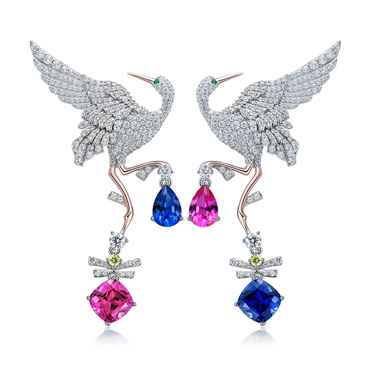 New Trendy Women Brooches Diamond Graceful Red-crowned Crane Fashion Brooch For Ladies
New Trendy Women Brooches Diamond Graceful Red-crowned Crane Fashion Brooch For Ladies