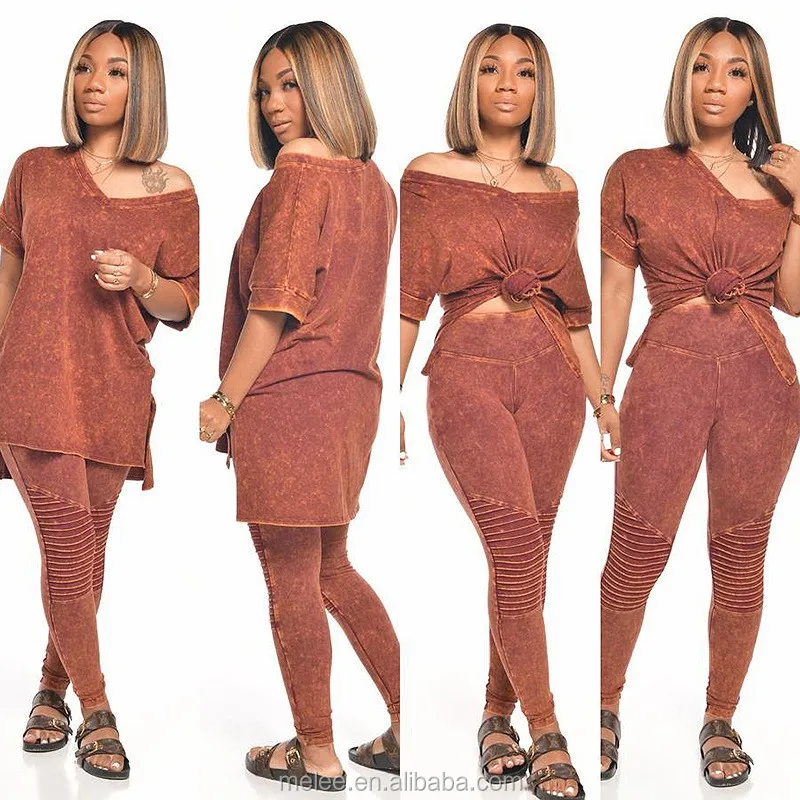 2021 Women solid v-neck high low tee top drap pencil leggings jogger sweatpants suit two piece set sport matching set outfit, Picture 
2021 Women solid v-neck high low tee top drap pencil leggings jogger sweatpants suit two piece set sport matching set outfit, Picture