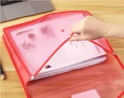 Wallet Envelope File Folder OEM Stationery Plastic Wallet Folder A4 Envelope Expanding File Wallet