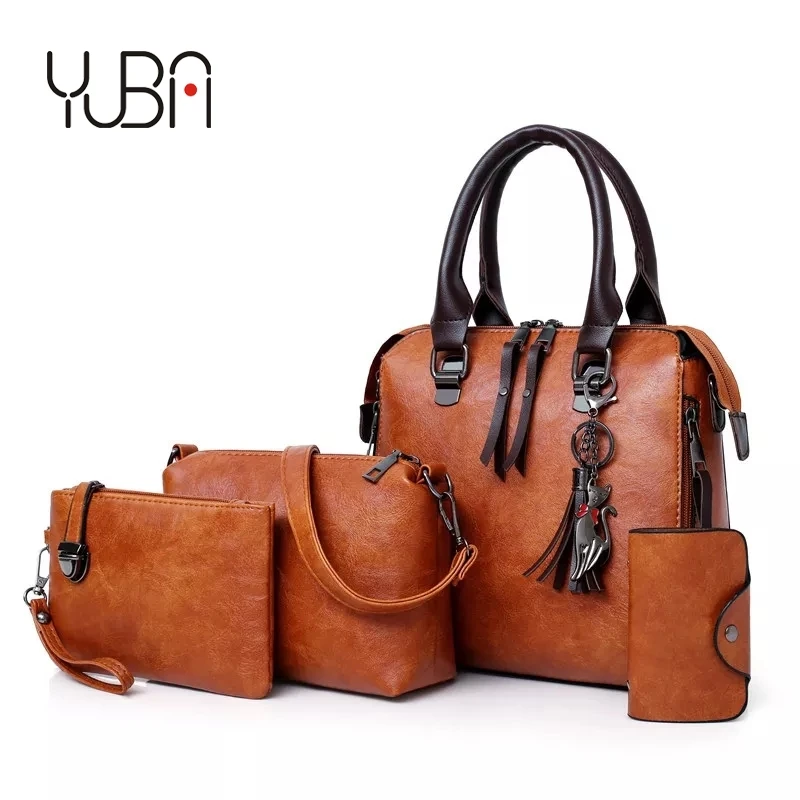 Leather Shoulder Messenger Tote Bag Bolsa 4pcs/Set Women Composite Bag High Quality Ladies Handbag Female set bag, Customizable
Leather Shoulder Messenger Tote Bag Bolsa 4pcs/Set Women Composite Bag High Quality Ladies Handbag Female set bag, Customizable