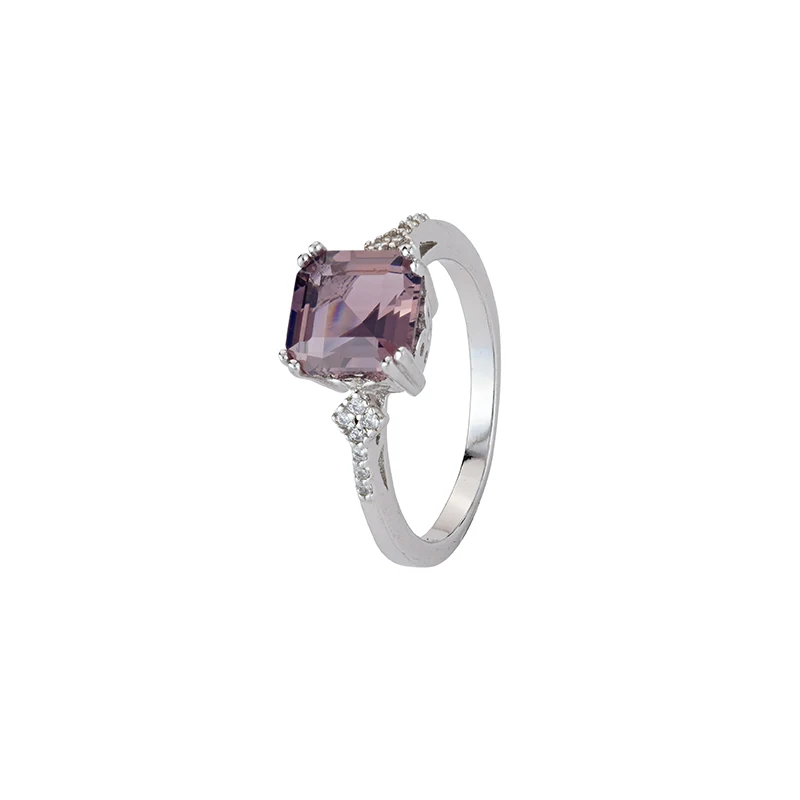 Classic Women Jewelry 925 Sterling Silver Rhodium Plated Square Purple Zircon Ring Gemstone Ring Wedding Ring
Classic Women Jewelry 925 Sterling Silver Rhodium Plated Square Purple Zircon Ring Gemstone Ring Wedding Ring