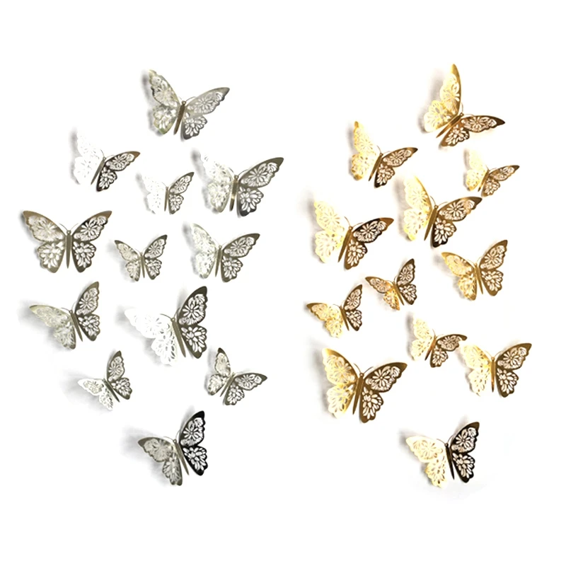 12Pcs 3D Hollow Wall Stickers Butterfly Fridge for Home Decoration Mariposas Decorativas Wall Decor
12Pcs 3D Hollow Wall Stickers Butterfly Fridge for Home Decoration Mariposas Decorativas Wall Decor