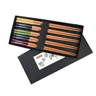 High quality chinese color logo painting reusable chopsticks