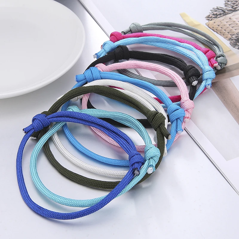 Solid Color Mens Bracelet Adjustable Braided Umbrella Rope Bracelet Minimalist Male Cool Jewelry Rope Braided Bracelet Branded
Solid Color Mens Bracelet Adjustable Braided Umbrella Rope Bracelet Minimalist Male Cool Jewelry Rope Braided Bracelet Branded