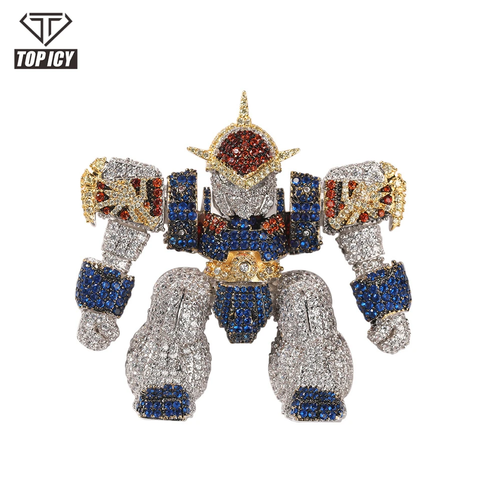 Top Icy Hip Hop Jewelry Cartoon Full CZ Mixed Color Pendant Necklace Iced Out Cubic Zircon Chain Pendant Necklace
Top Icy Hip Hop Jewelry Cartoon Full CZ Mixed Color Pendant Necklace Iced Out Cubic Zircon Chain Pendant Necklace