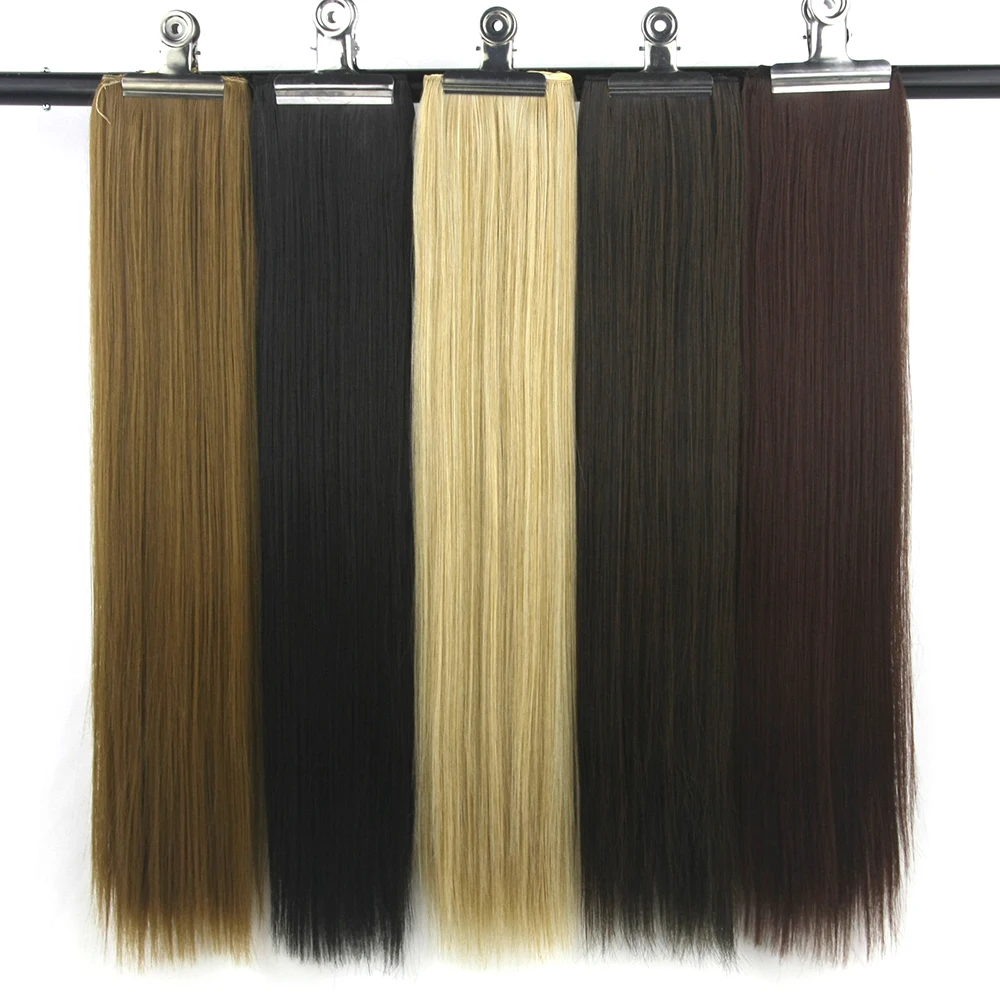 Synthetic Straight Blonde Clip In Extensions Hairpins Hairclip Hair on Barrettes False Strands
Synthetic Straight Blonde Clip In Extensions Hairpins Hairclip Hair on Barrettes False Strands