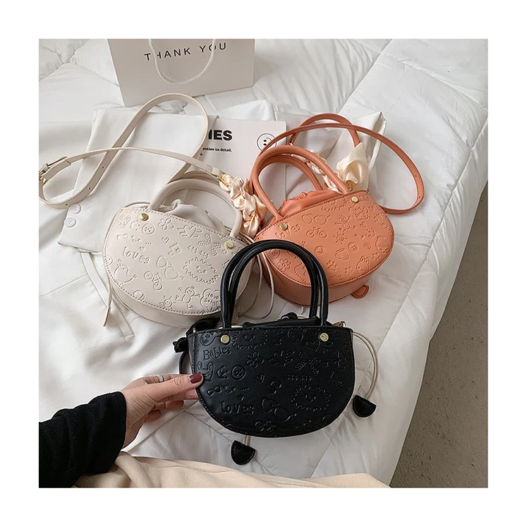 Cute Cartoon Printing Semicircle Crossbody Bags Trendy Designer Saddle Bags Fashion Drawstring PU Leather Handbags and Purses
Cute Cartoon Printing Semicircle Crossbody Bags Trendy Designer Saddle Bags Fashion Drawstring PU Leather Handbags and Purses