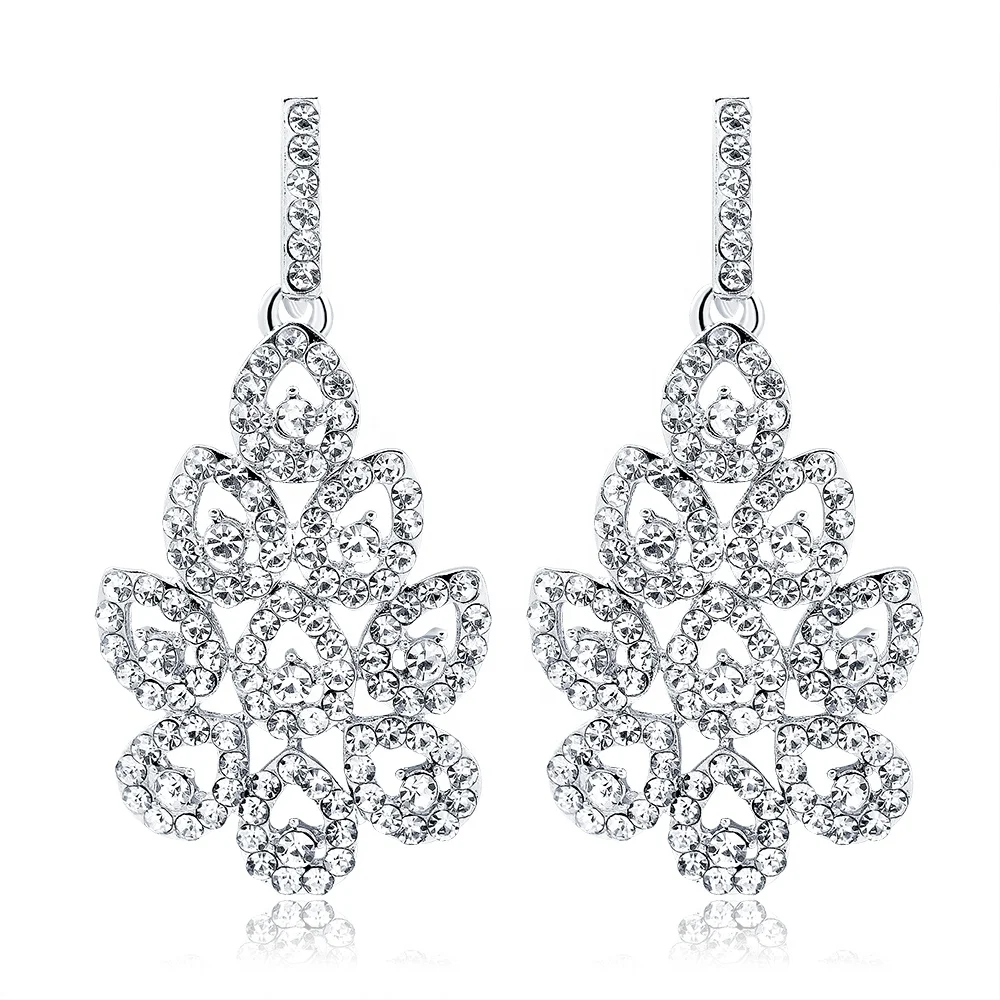 Jotome Elegant Jewelry Sets silver plated clear rhinestone beautiful luxury earrings women, White
Jotome Elegant Jewelry Sets silver plated clear rhinestone beautiful luxury earrings women, White