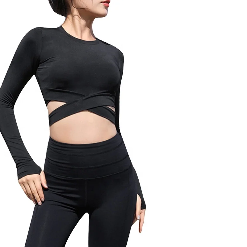 Women Long Sleeve Running Shirts Sexy Navel Yoga T-shirts Solid Sports Shirts Quick Dry Fitness Gym Crop Tops Sport Wear, Customized colors
Women Long Sleeve Running Shirts Sexy Navel Yoga T-shirts Solid Sports Shirts Quick Dry Fitness Gym Crop Tops Sport Wear, Customized colors