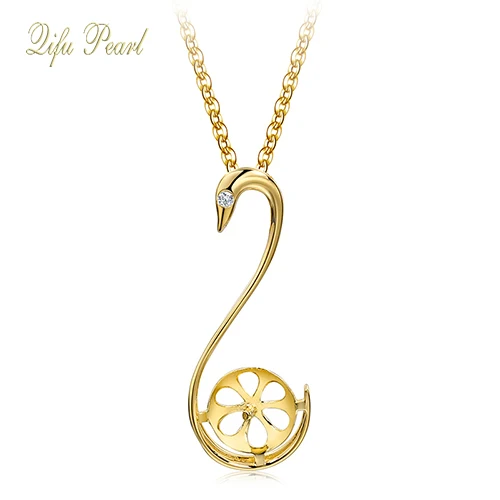 Qifu Wholesale Elegant Swan 18K Gold Jewelry Freshwater Pearl Pendant Mounting Semi-mount
Qifu Wholesale Elegant Swan 18K Gold Jewelry Freshwater Pearl Pendant Mounting Semi-mount