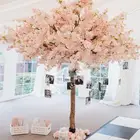 Customize Table Size Wedding Decoration Artificial Outdoor Indoor Sakura Plant Cherry Blossom Tree