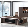Foshan office furniture new design luxury office desk L shape executive wooden modern wood veneer CEO office table desk