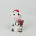 Russia Xmas Gift Handmade Big eye resin cow figurine Lovely New Year Symbol Polyresin calf Shaped