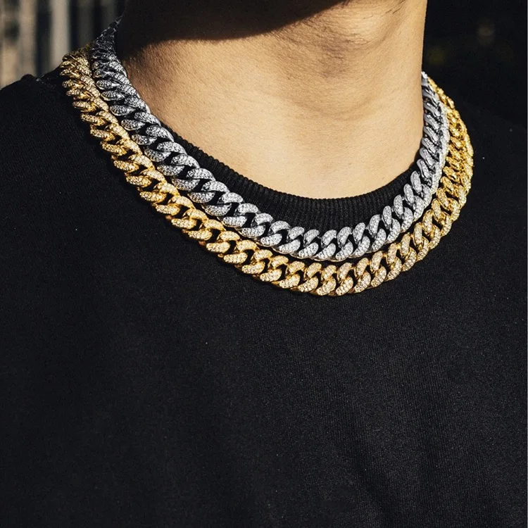Hip Hop 20MM Jewelry Silver Gold Pink Plated Necklace Bracelet Zircon Chain Diamond Maimi Cuban Link Chain Men
Hip Hop 20MM Jewelry Silver Gold Pink Plated Necklace Bracelet Zircon Chain Diamond Maimi Cuban Link Chain Men