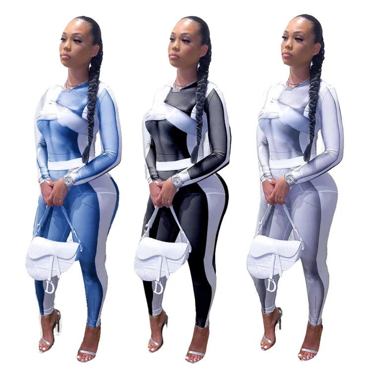 New Fashion Sexy Women'S Two-Piece Print Waist Sports Jogger Set Woman Clothes
New Fashion Sexy Women'S Two-Piece Print Waist Sports Jogger Set Woman Clothes
