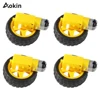 4pcs DC TT Gear Motor Sets and Wheels for Toy Car Robot Smart Car dc 3V-6V For Arduino TT motor Free TAX to United Stated