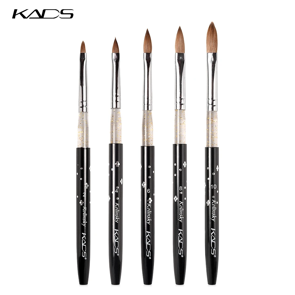 Professional Black UV Gel Extension Size 2#/4#/6#/8#/10# Nail Art Tools KADS Nail Art Brush Kolinsky Sable Acrylic Nail Brush
Professional Black UV Gel Extension Size 2#/4#/6#/8#/10# Nail Art Tools KADS Nail Art Brush Kolinsky Sable Acrylic Nail Brush
